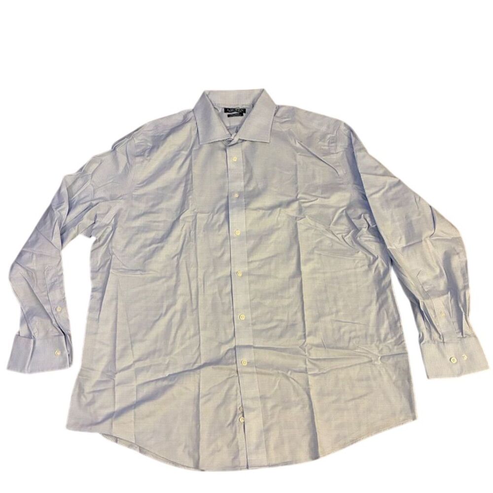 Lauren Ralph Lauren Men's Dress Shirt 2XL 34/35 Subtle Check Long Sleeve‎